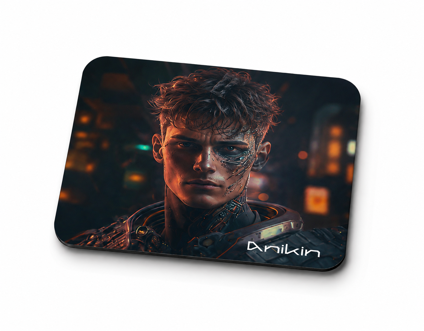 Personalised mouse pad example